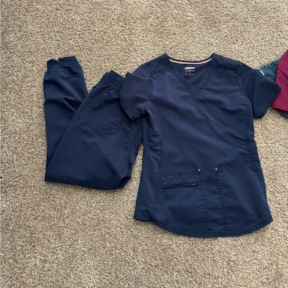 Navy blue scrubs